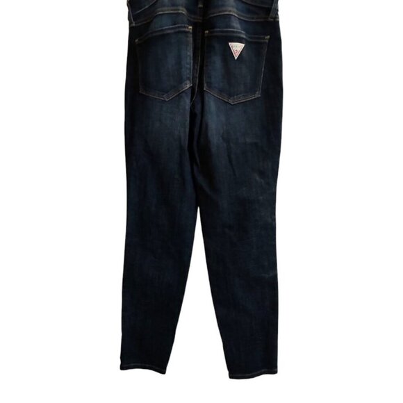 Rare NWOT Y2K Guess Dungaree Denim overalls with bib Jean overall Dark wash blue - Picture 11 of 16